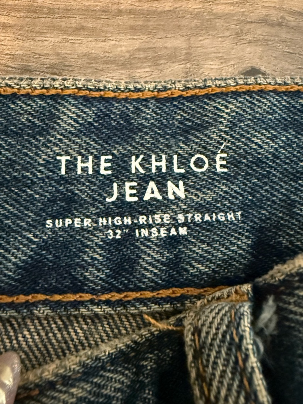 Good American The Khloé High Waist Patch Denim Straight Leg Jeans - Picture 3 of 10